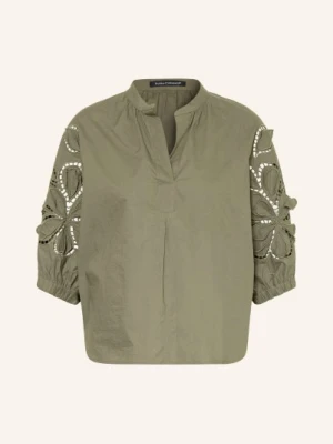 Luisa Cerano Bluzka Z Ażurową Koronką gruen