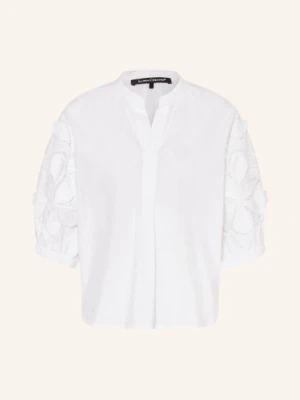 Luisa Cerano Bluzka Z Ażurową Koronką weiss