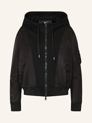 Luisa Cerano Bluzon Z Mieszanki Materiałów schwarz