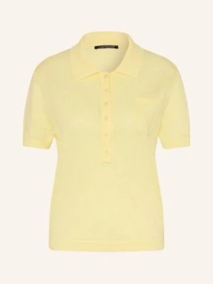Luisa Cerano Dzianinowa Koszulka Polo Z Lnu gelb