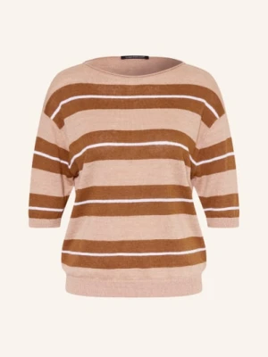 Luisa Cerano Dzianinowa Koszulka Z Lnu braun