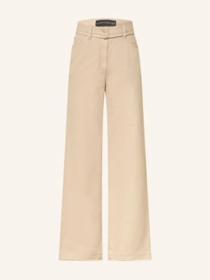 Luisa Cerano Dżinsy Z Szerokimi Nogawkami beige