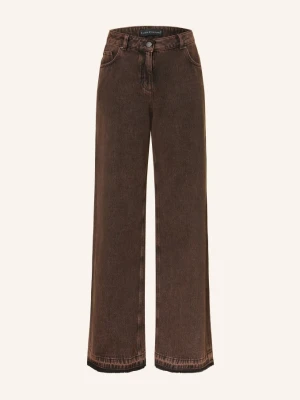Luisa Cerano Dżinsy Z Szerokimi Nogawkami braun 17 the statement tweed