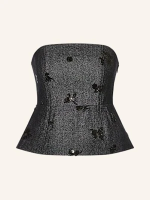 Luisa Cerano Gorset W Stylu Jeansowym Z Cekinami blau