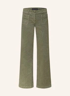 Luisa Cerano Jeansy Wide Leg gruen
