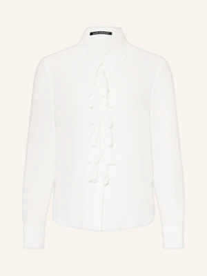 Luisa Cerano Koszula Z Dodatkiem Jedwabiu I Falbankami weiss