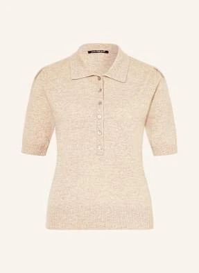 Luisa Cerano Koszulka Polo Z Dzianiny beige