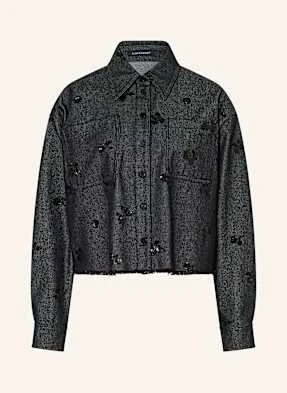 Luisa Cerano Kurtka Jeansowa Z Cekinami blau
