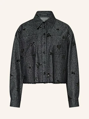 Luisa Cerano Kurtka Jeansowa Z Cekinami blau