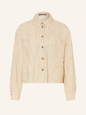 Luisa Cerano Kurtka Tweedowa Z Błyszczącą Przędzą beige