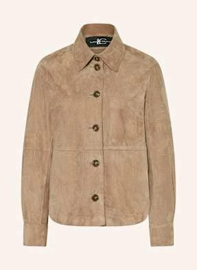 Luisa Cerano Overjacket Ze Skóry beige