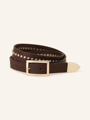 Luisa Cerano Pasek Skórzany Z Ćwiekami braun