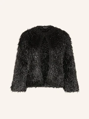 Luisa Cerano Pokrowiec Z Dzianiny Z Błyszczącą Przędzą schwarz