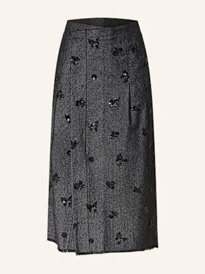 Luisa Cerano Spódnica Jeansowa W Stylu Kopertowym Z Cekinami blau