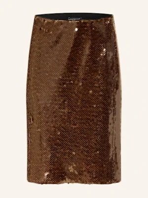 Luisa Cerano Spódnica Z Cekinami braun