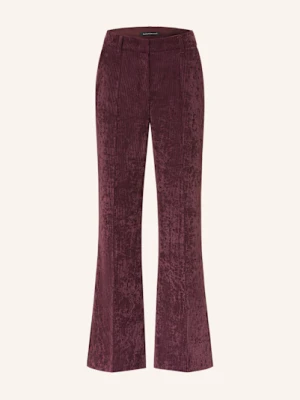 Luisa Cerano Spodnie Bootcut Ze Sztruksu lila