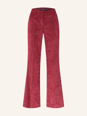 Luisa Cerano Spodnie Bootcut Ze Sztruksu rot