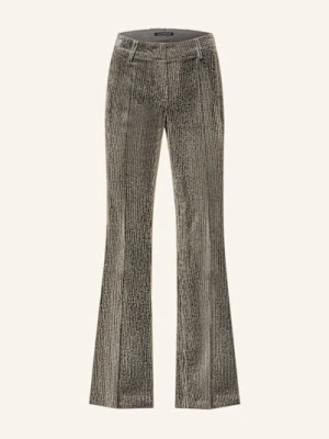 Luisa Cerano Spodnie Bootcut Ze Sztruksu Z Błyszczącą Przędzą grau
