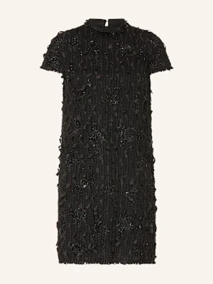Luisa Cerano Sukienka Koktajlowa Z Cekinami I Ozdobnymi Perełkami schwarz