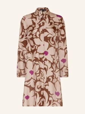 Luisa Cerano Sukienka Koszulowa Z Jedwabiu braun