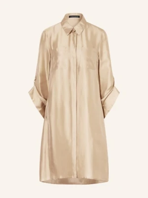 Luisa Cerano Sukienka Koszulowa Z Satyny beige