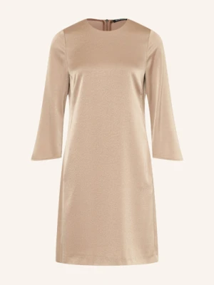 Luisa Cerano Sukienka Satynowa Z Rękawami 3/4 beige