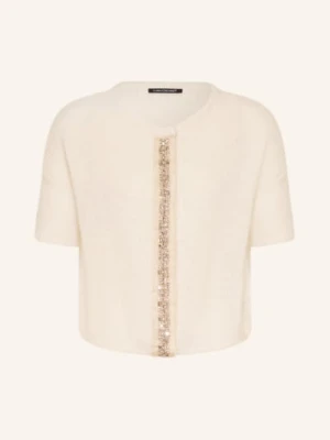 Luisa Cerano Sweter Z Alpaki I Kamieniami Ozdobnymi weiss