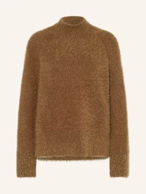 Luisa Cerano Sweter Z Cekinami braun