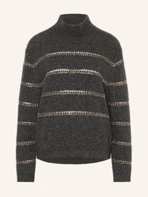 Luisa Cerano Sweter Z Cekinami grau