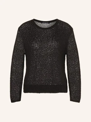 Luisa Cerano Sweter Z Cekinami schwarz CZARNY