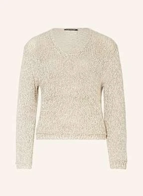 Luisa Cerano Sweter Z Dodatkiem Lnu beige