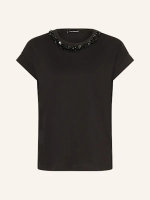 Luisa Cerano T-Shirt Z Cekinami I Ozdobnymi Kamykami schwarz