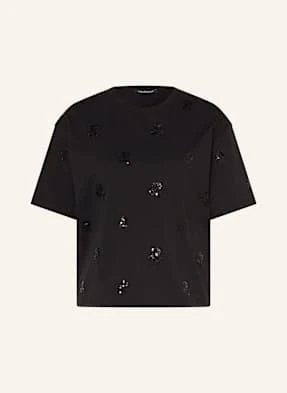 Luisa Cerano T-Shirt Z Cekinami schwarz