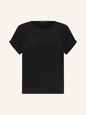 Luisa Cerano T-Shirt Z Dodatkiem Jedwabiu schwarz