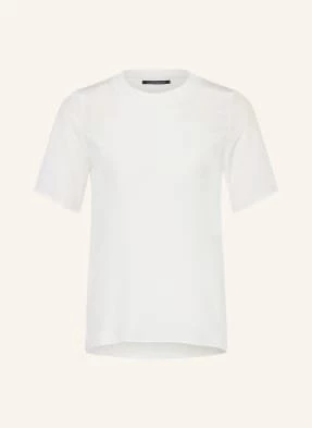 Luisa Cerano T-Shirt Z Mieszanki Materiałów weiss