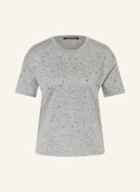 Luisa Cerano T-Shirt Z Obszyciem Ozdobnymi Kamykami grau