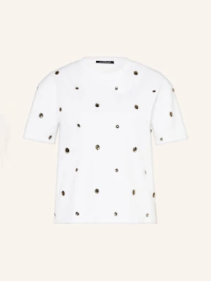Luisa Cerano T-Shirt Z Obszyciem Ozdobnymi Kamykami weiss