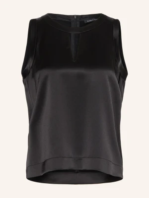 Luisa Cerano Top Koszulowy Z Satyny schwarz CZARNY