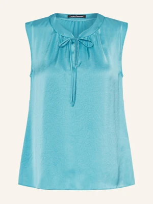 Luisa Cerano Top Satynowy blau