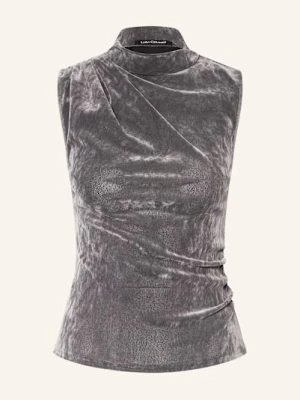 Luisa Cerano Top Z Aksamitu grau