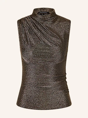 Luisa Cerano Top Z Błyszczącą Przędzą braun