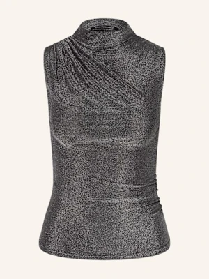 Luisa Cerano Top Z Błyszczącą Przędzą grau
