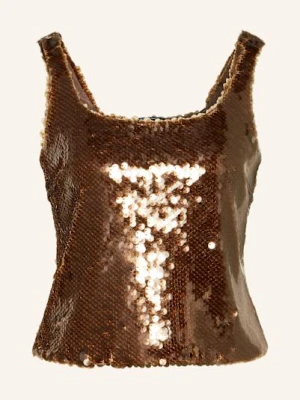 Luisa Cerano Top Z Cekinami braun