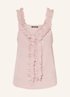 Luisa Cerano Top Z Falbankami rosa