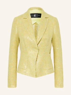Luisa Cerano Tweedowa Marynarka Z Cekinami gelb