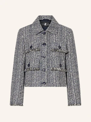 Luisa Cerano Żakiet Pudełkowy Z Tweedu blau