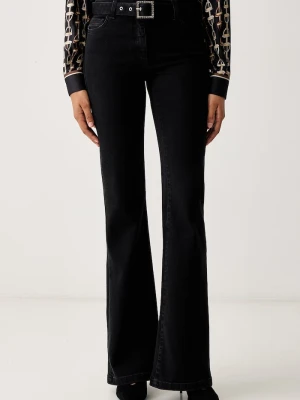 Luisa Spagnoli jeansy flare damskie Oplite czarny