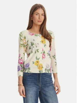 Luisa Spagnoli Kardigan Contesto 100300 Beżowy Slim Fit