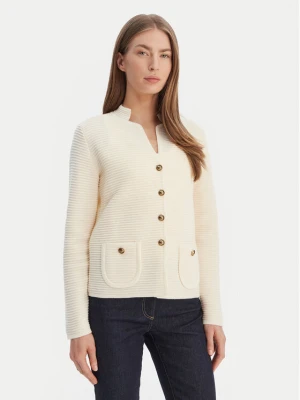 Luisa Spagnoli Kardigan Maranta 100360 Écru Regular Fit Kremowy