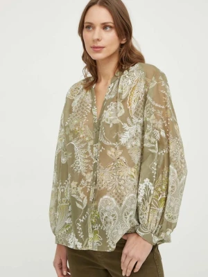 Luisa Spagnoli koszula z domieszką jedwabiu